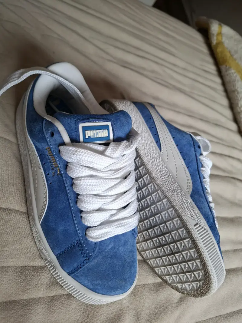 Zapatillas azules Puma gamuza - 1