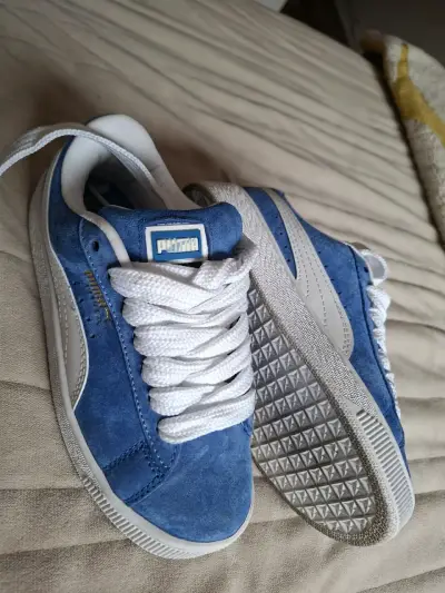 Zapatillas azules Puma gamuza - miniatura 1