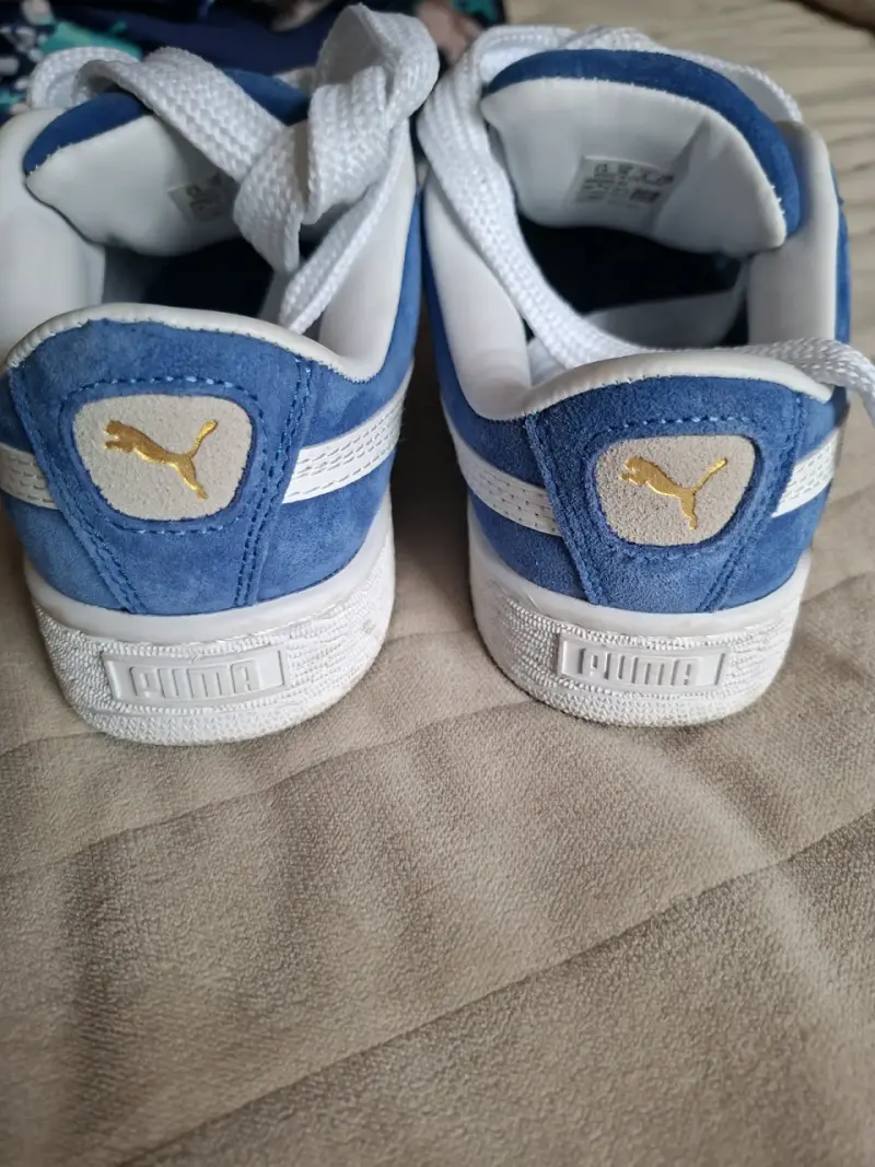 Zapatillas azules Puma gamuza - 3