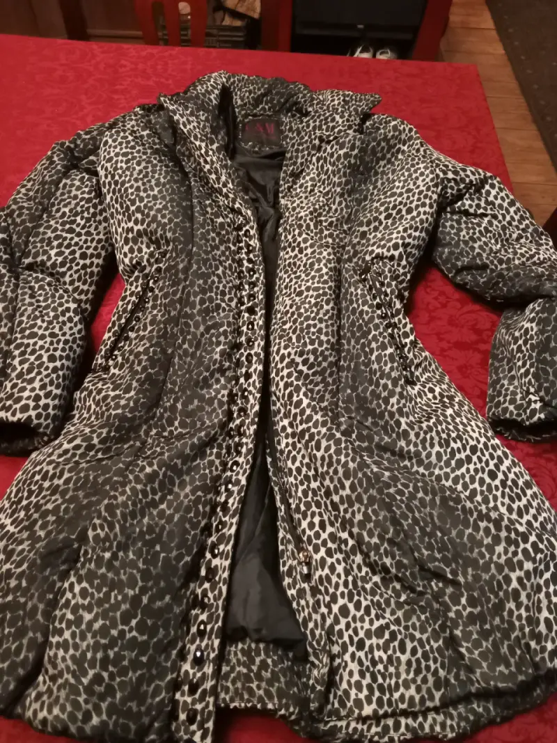 Abrigo estampado de invierno - 1