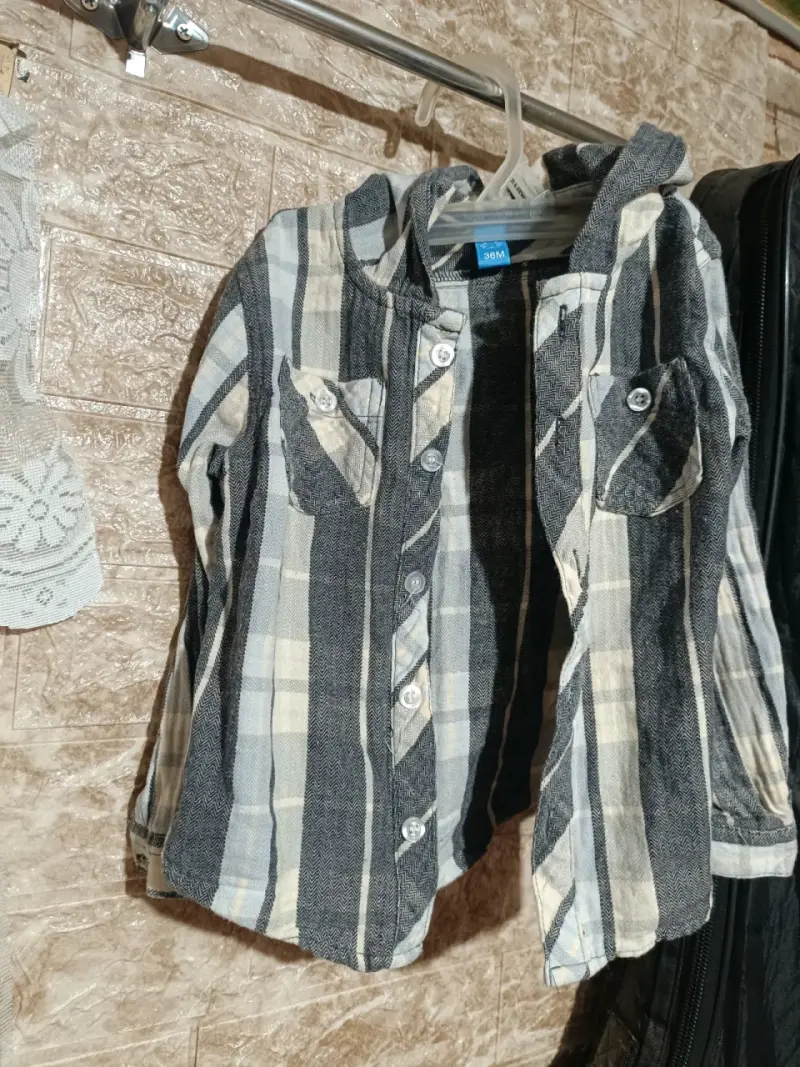 Chaqueta infantil gris acolchada - 6