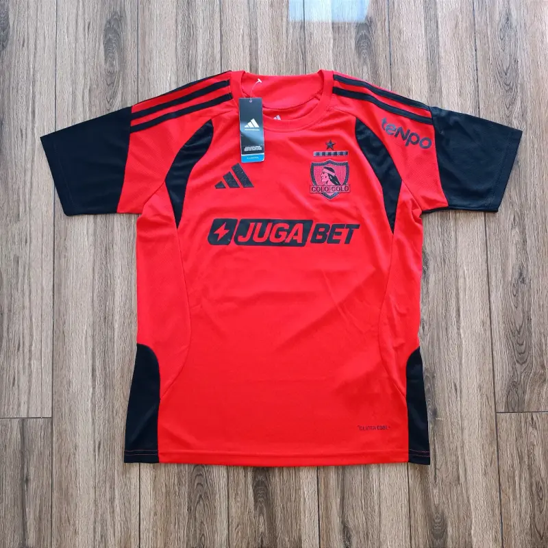 Camiseta roja de fútbol Adidas colo colo - 1