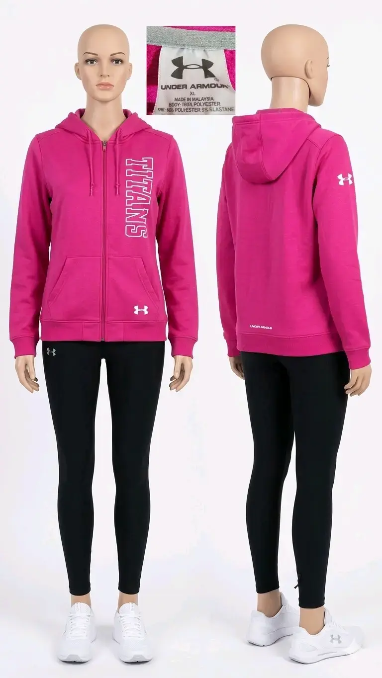 Polerón fucsia con capucha Under Armour
