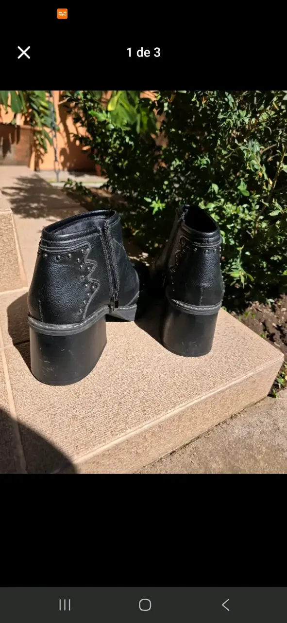 Botines negros con tachas - 2