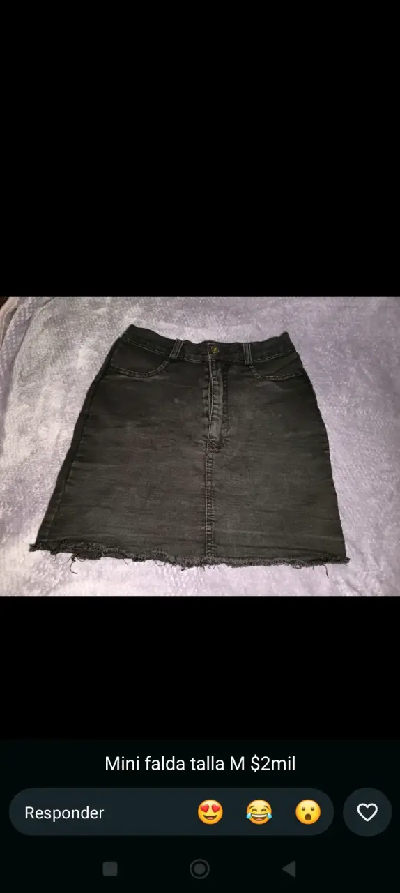 Mini falda negra talla M
