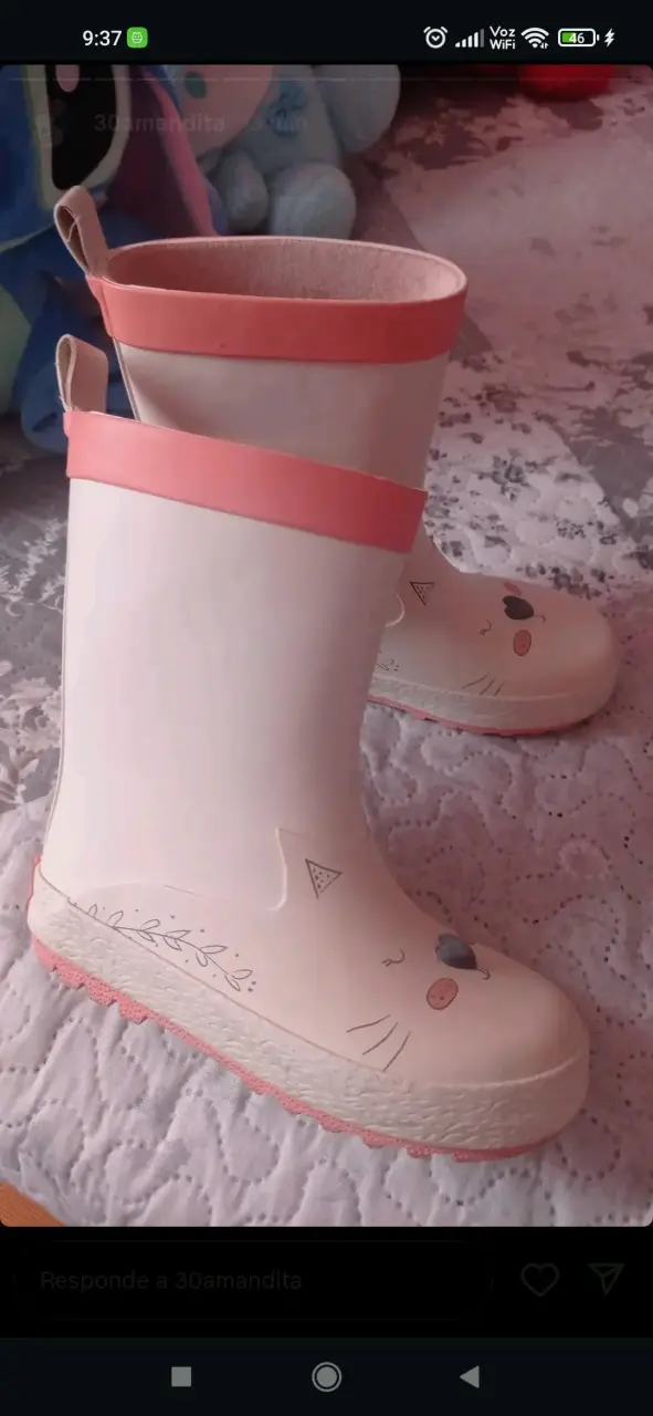 Botas de lluvia infantiles damasco - 1