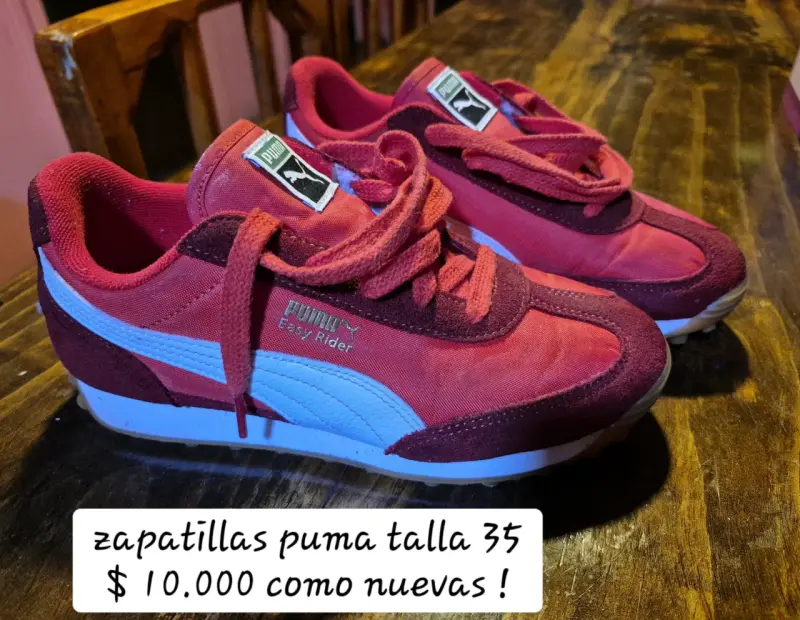 Zapatillas Puma rojas talla 35