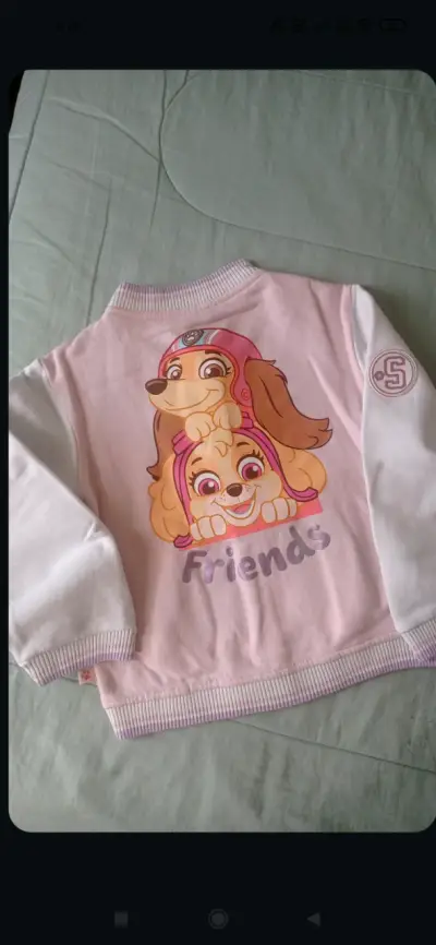 Chaqueta rosa infantil con bordado - miniatura 2