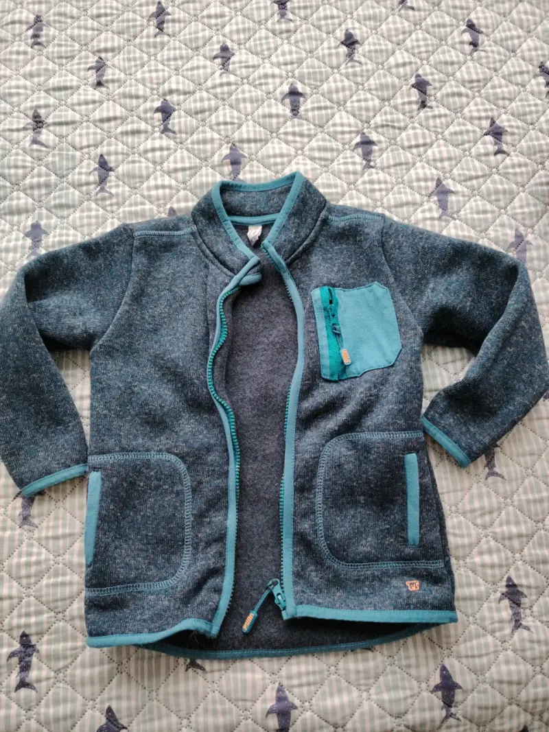 Chaqueta polar roja bebé - 2