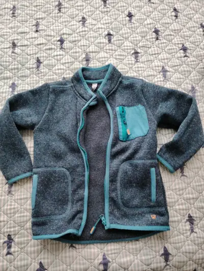 Chaqueta polar roja bebé - miniatura 2