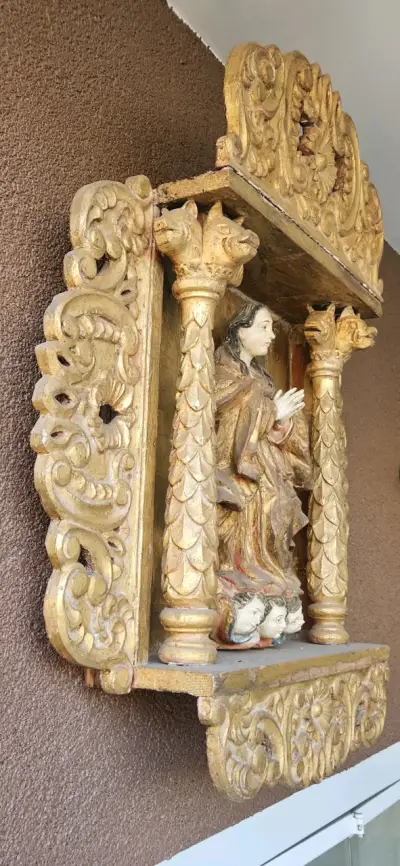 Retablo religioso con figura - miniatura 4