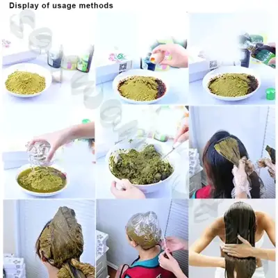 Polvo de henna natural para cabello 300 gramos - miniatura 2