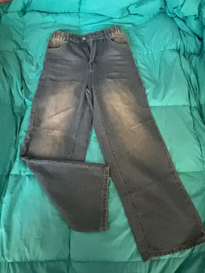 Jeans azul con elástico talla 11Y - miniatura 1