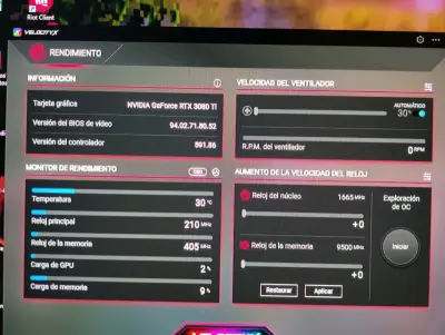 Tarjeta gráfica RTX 3080 Ti modelo XLR8 - miniatura 2