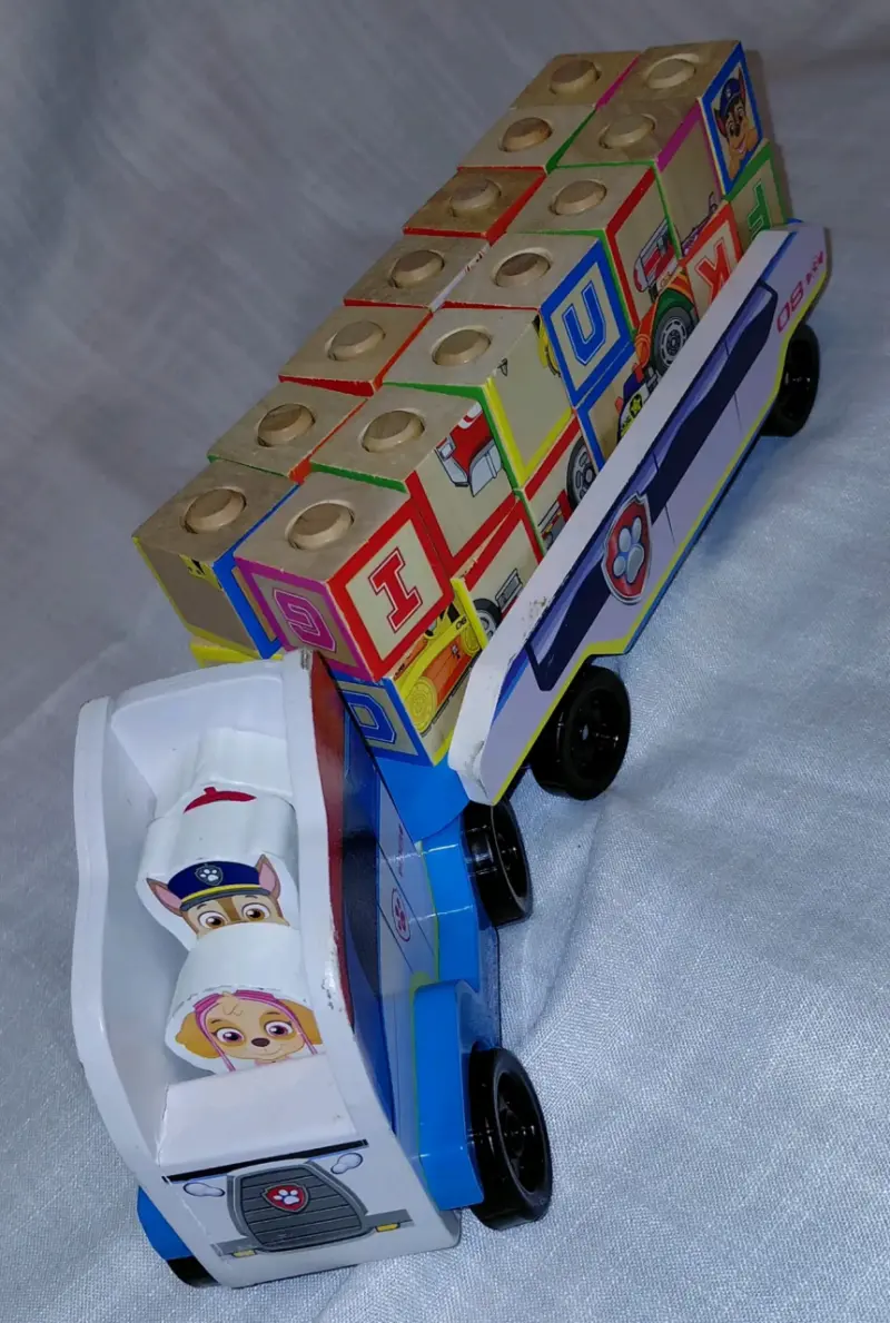 Vehículo Paw Patrol con bloques - 1