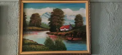 Pintura firmada óleo sobre lienzo - miniatura 2