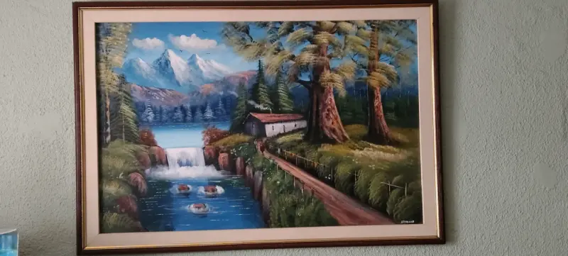 Pintura firmada óleo sobre lienzo - 3
