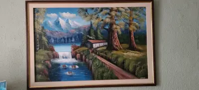 Pintura firmada óleo sobre lienzo - miniatura 3