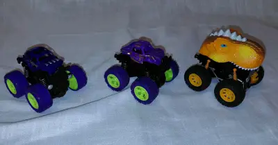 Set de camiones monstruo juguetes - miniatura 2