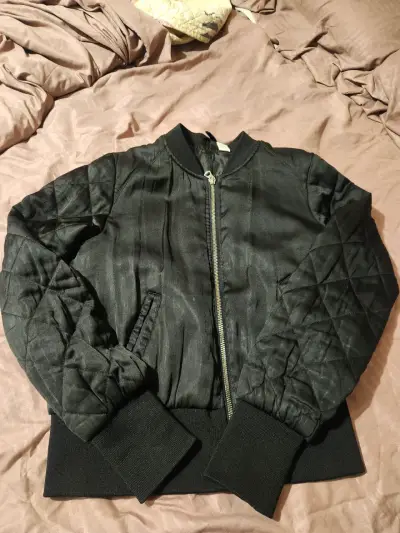 Chaqueta bomber negra - miniatura 1