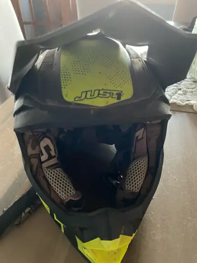 Casco moto marca just niño - miniatura 3