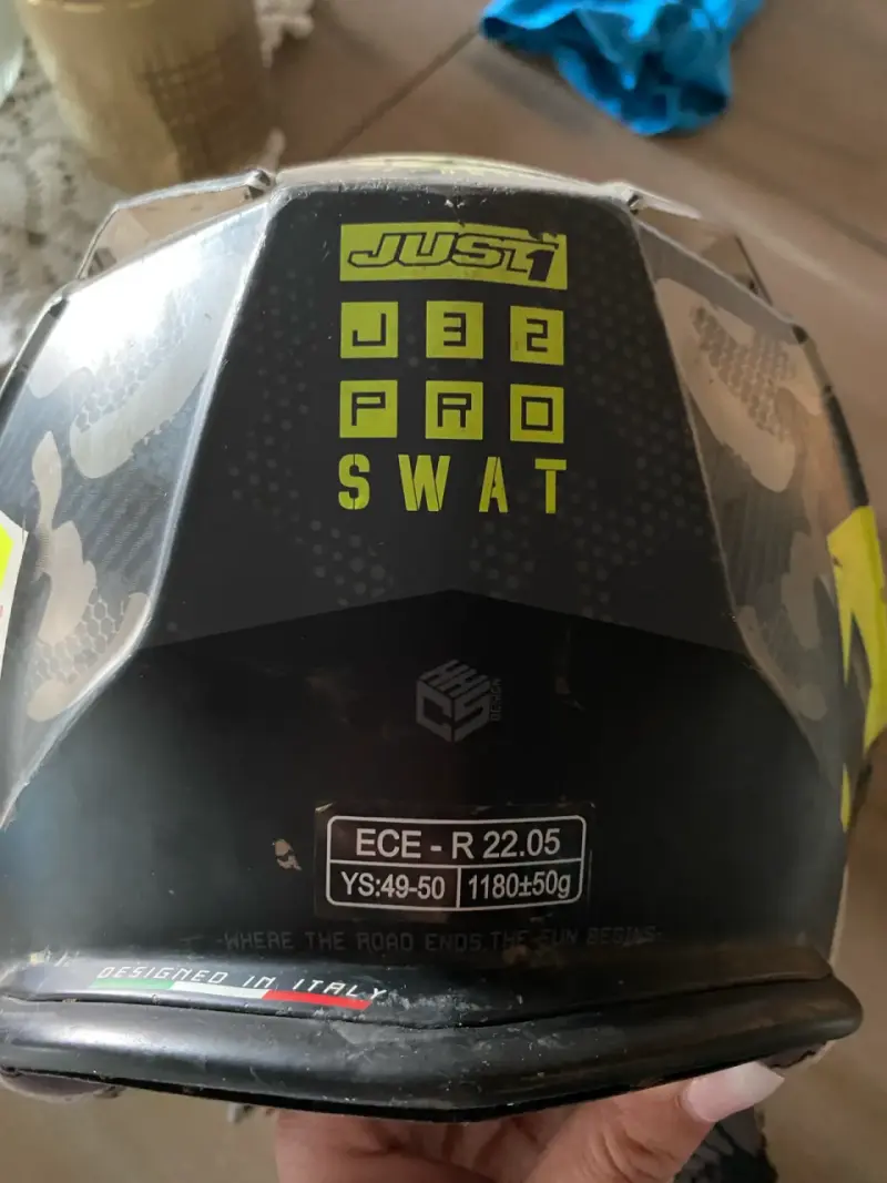 Casco moto marca just niño - 5