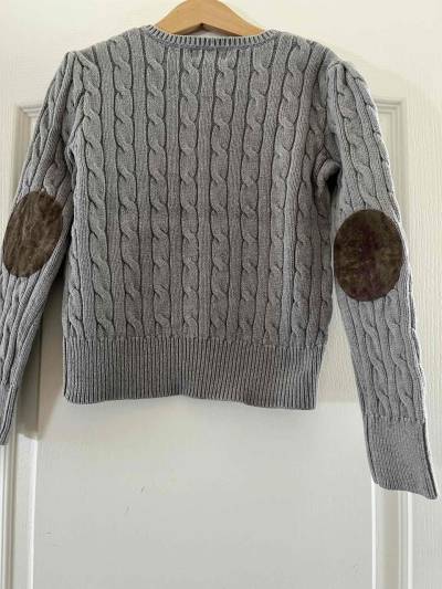 Suéter gris Ralph Lauren trenzado - miniatura 2