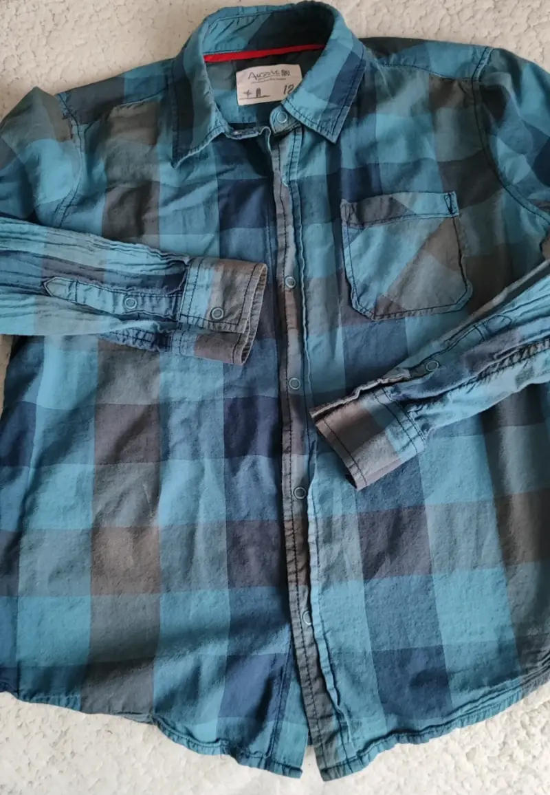 3 Camisas de franela/ algodon a cuadros - 4