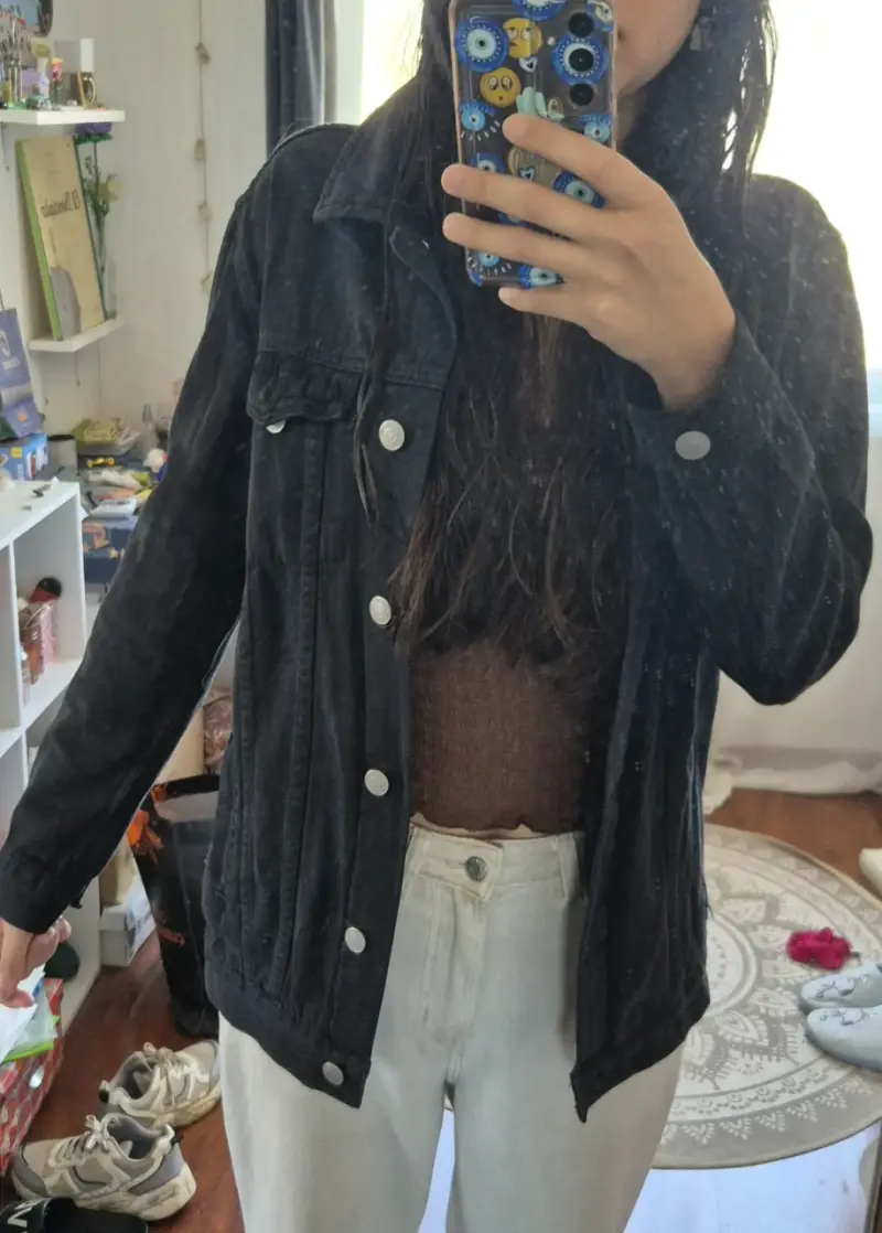 Chaqueta denim negra - 3
