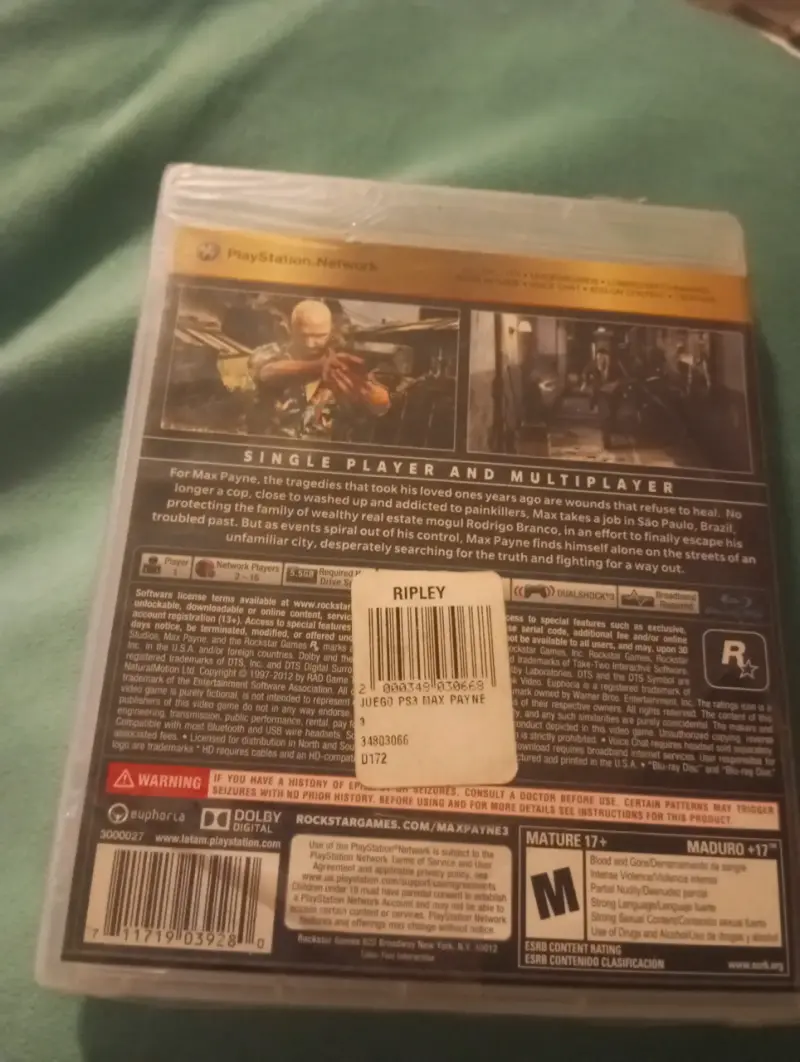 Max Payne 3 PS3 💎 Sellado de Fábrica / Nuevo - 2