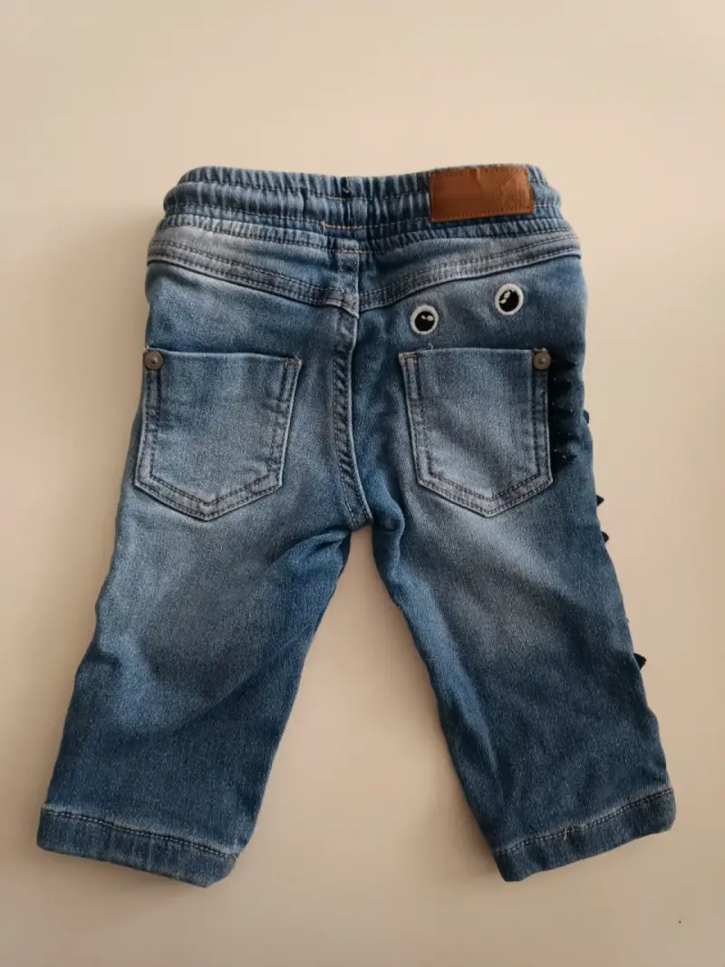 Jeans infantiles dinosaurio azul - 2