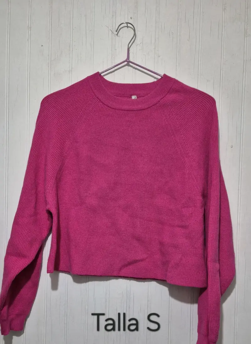 Suéter rosado talla S - 1
