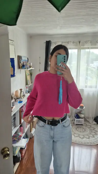 Suéter rosado talla S - miniatura 3