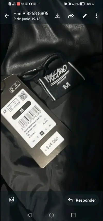 Chaqueta negra Massimo - miniatura 2