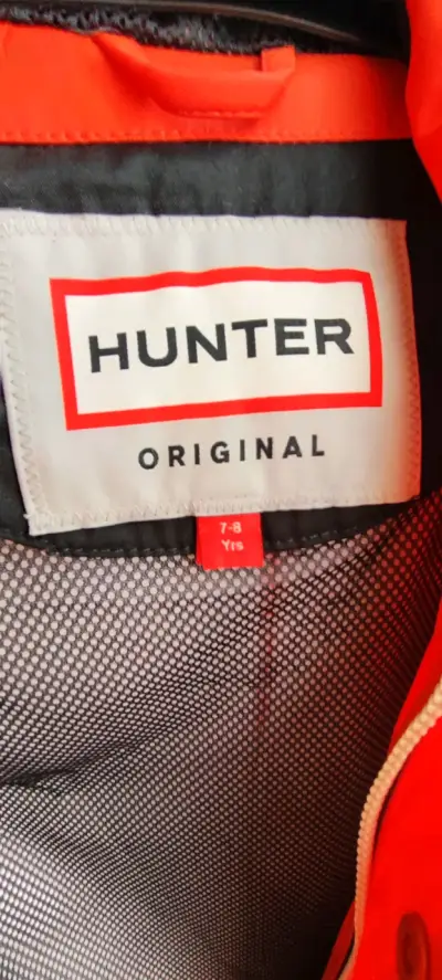 Chaqueta impermeable naranja brillante Hunter - miniatura 4