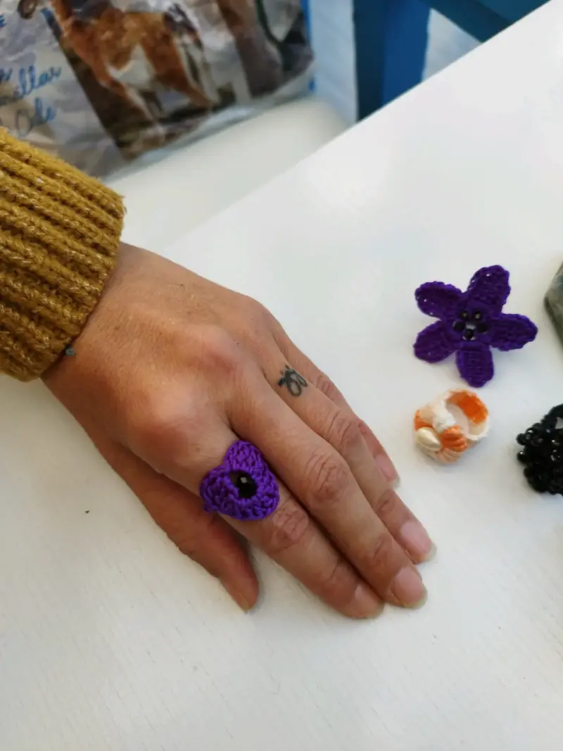 Bisutería tejida a crochet - 1