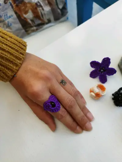 Bisutería tejida a crochet - miniatura 1