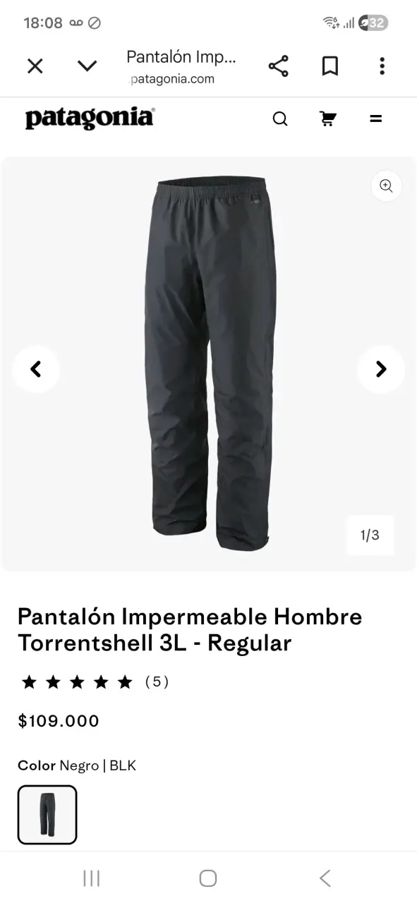 Pantalones impermeables negros - 3