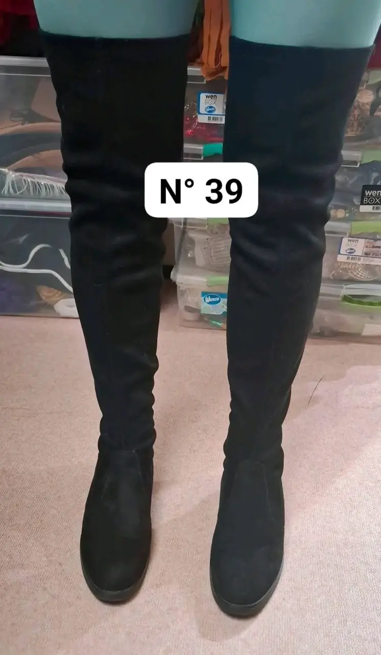 Botas negras talla 38 - 4