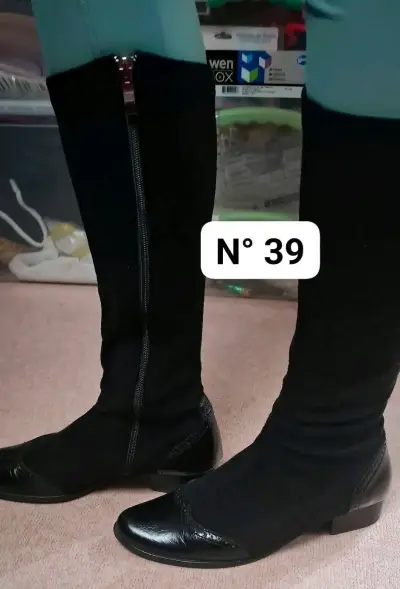 Botas negras talla 38 - miniatura 6