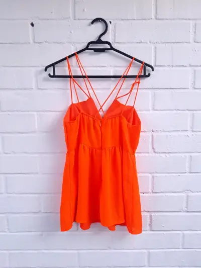 Blusa naranja brillante - miniatura 2