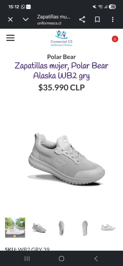 Zapatillas Deportivas Grises Nuevas - miniatura 6