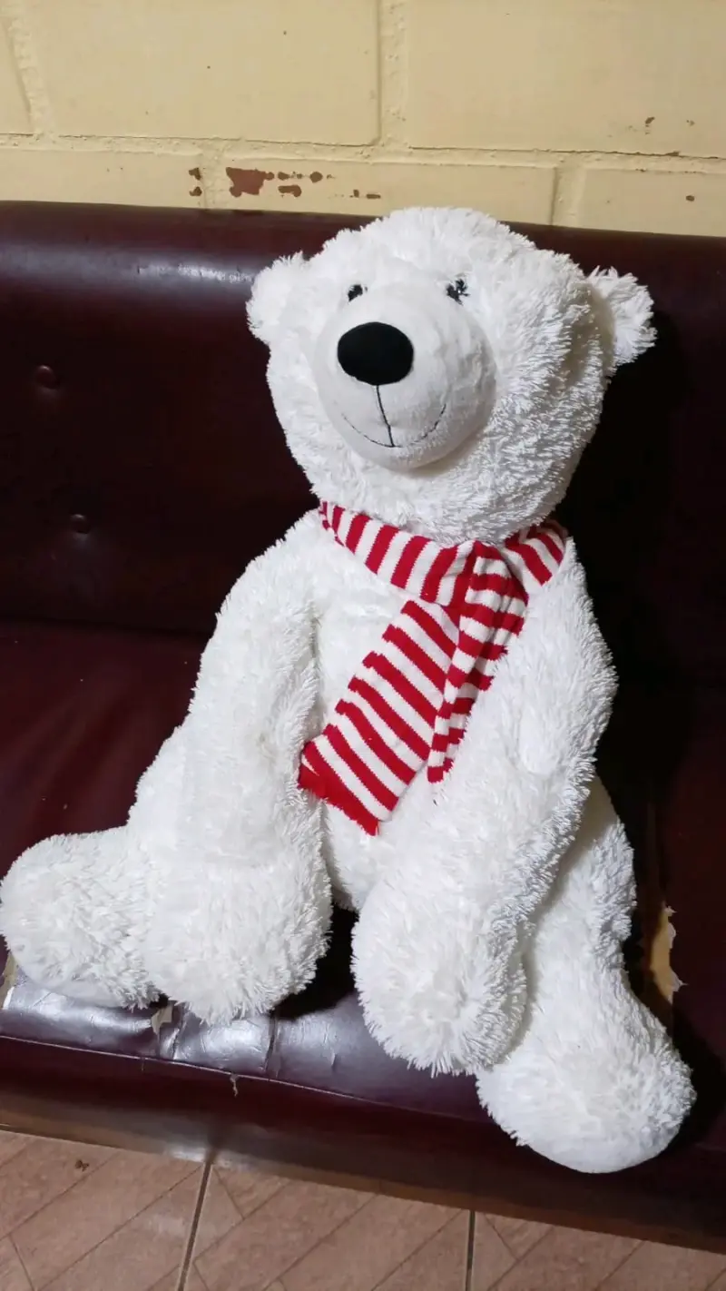 Peluche oso polar grande