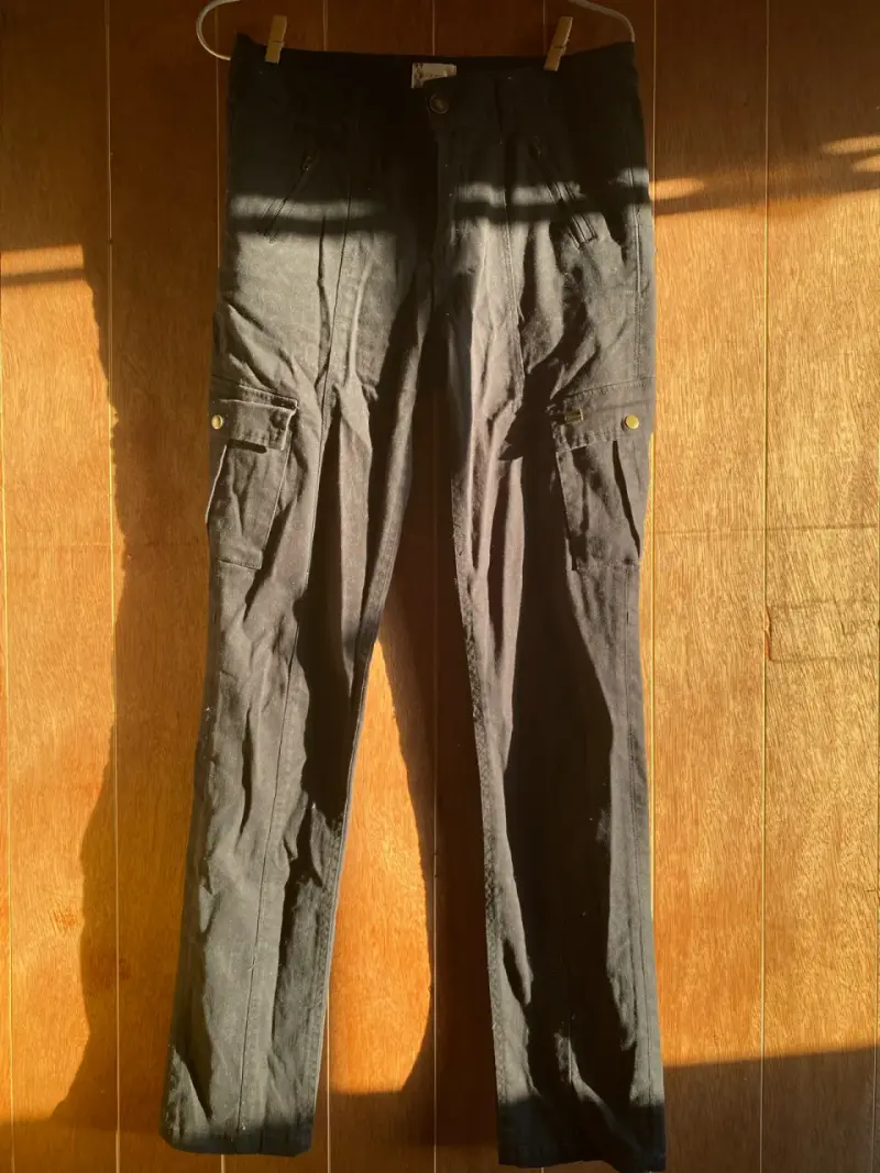 Pantalones cargo azul marino - 1