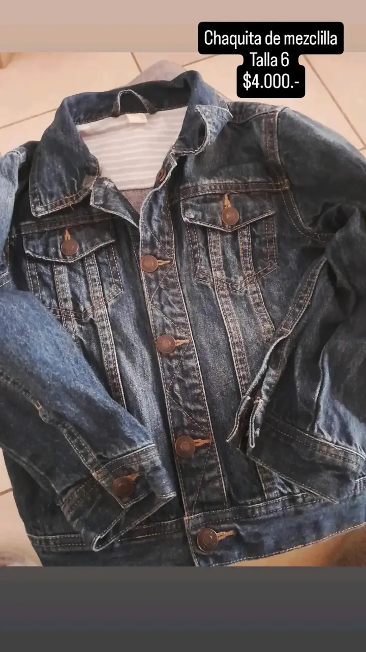 Chaqueta de mezclilla infantil