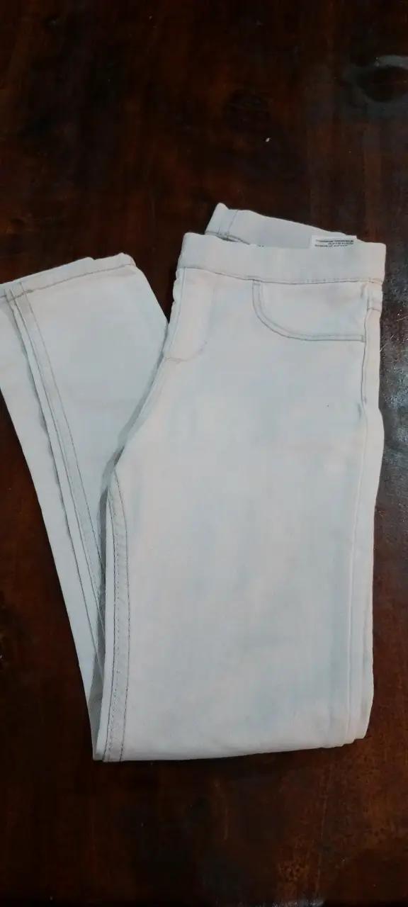 Jeans blancos leggins talla 8
