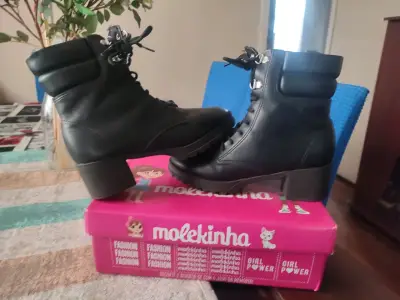 Botines negros Molekinha N 34 - miniatura 3