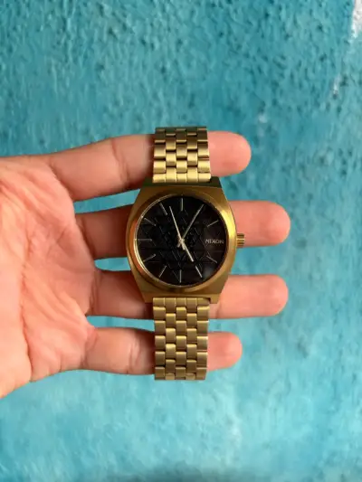 ⌚ Nixon Time Teller Gold / Black / Stamp - miniatura 1