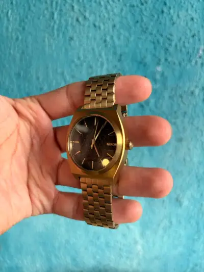 ⌚ Nixon Time Teller Gold / Black / Stamp - miniatura 3