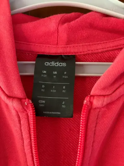 Polerón Adidas rojo talla infantil - miniatura 1